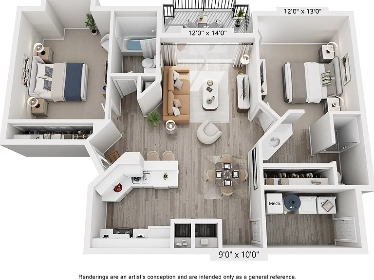Bridgewater Floor Plan | 2 Bedroom 2 Bath | 1008 sq ft | Fox Point in Old Farm | Millcreek, UT Bridgewater Floor Plan | 2 Bedroom 2 Bath | 1008 sq ft | Fox Point in Old Farm | Millcreek, UT
