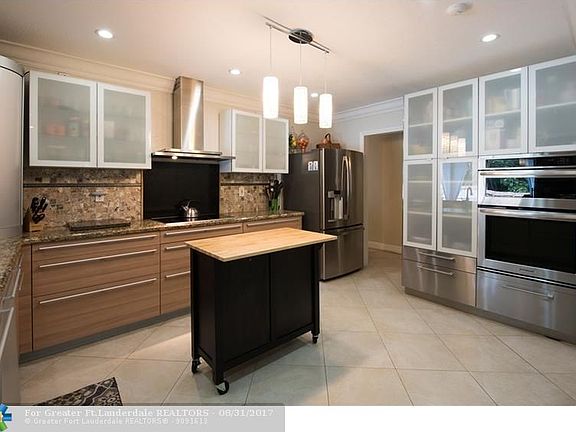 Kitchen with granite counters