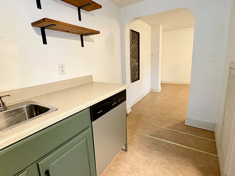 Kitchen looking towards living room
