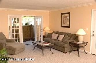 Living Room with French Doors to Balcony