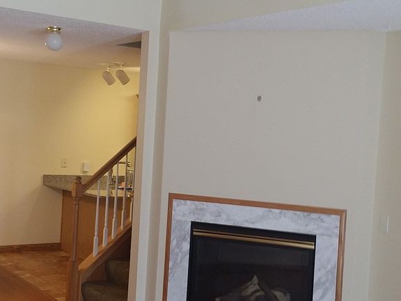 gas fireplace in living room