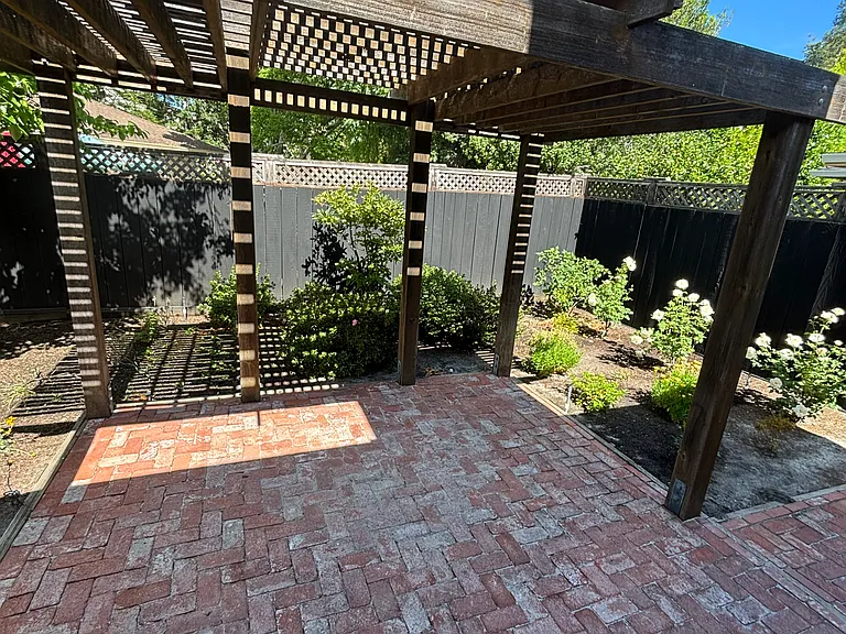 Back patio/lounge area