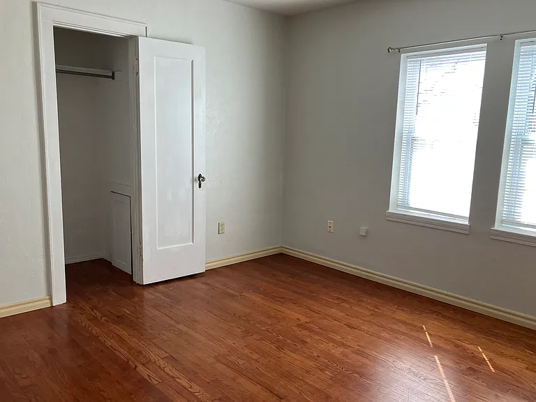 each bedroom has plenty of closet space and can easily acomodate a king size bed