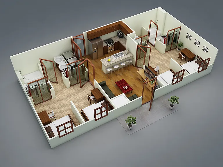 Metro Park East - MOD 13 - Super 2 - 2 Beds - 2 Baths - 258 Sq. ft.