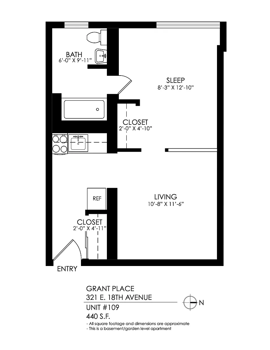 Floor plan 1 Bedroom