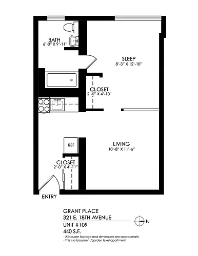 Floor plan 1 Bedroom