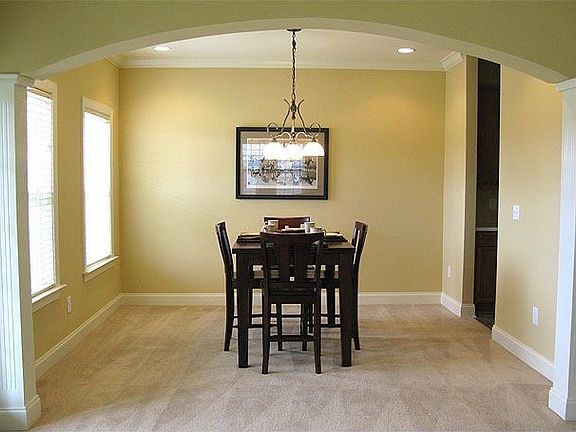 Arched entry to formal dining room
