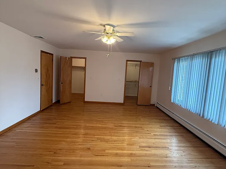 Bedroom with two walk in closets