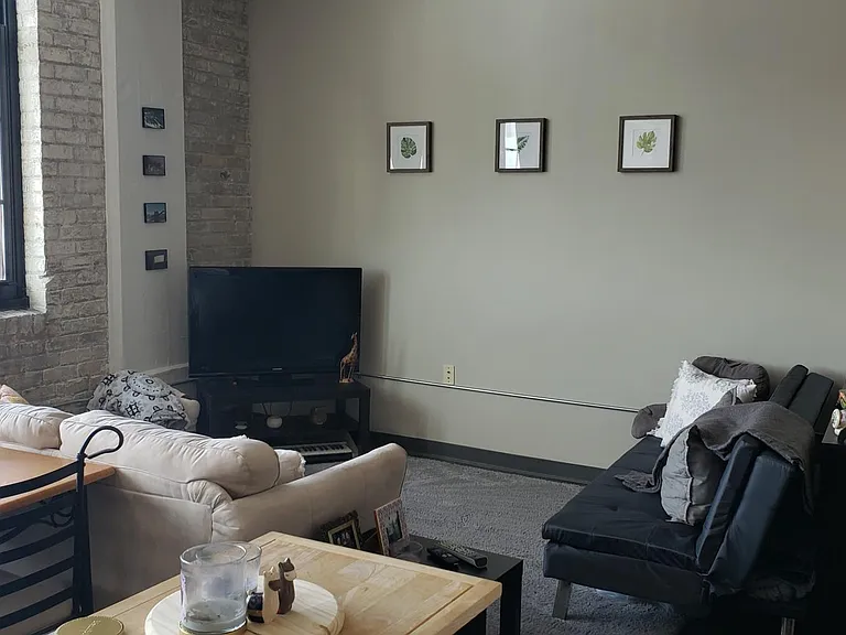 Living room, decorated.