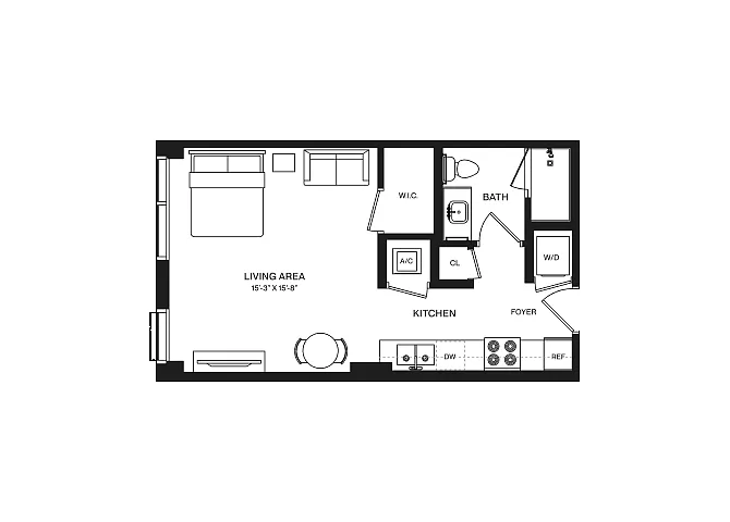 Floor plan Studio-S1