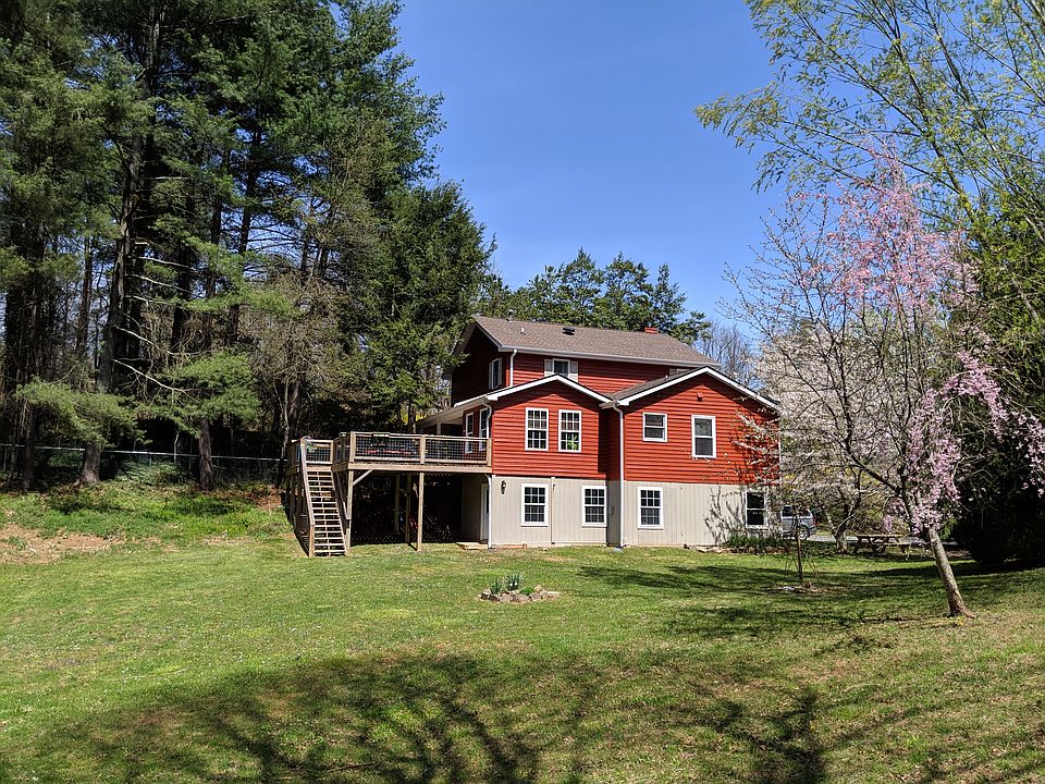 Side of house with new deck