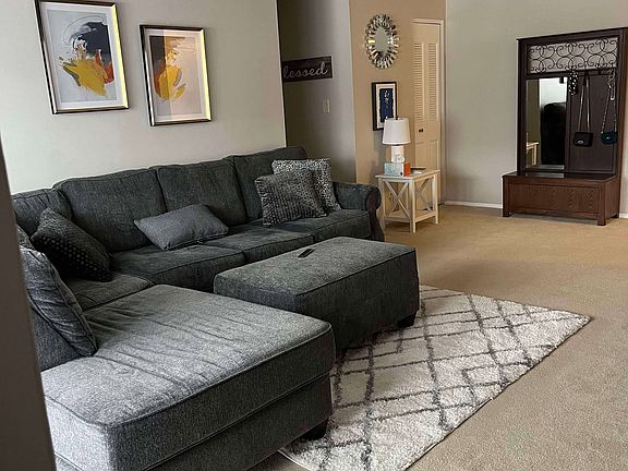 Livingroom view from dining room (furnished)