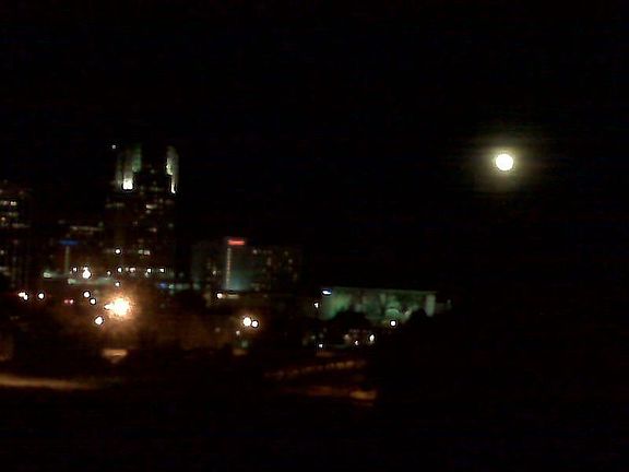 Moon over Raleigh