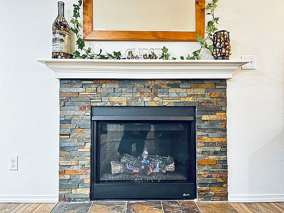 Warm fireplace for chilly nights