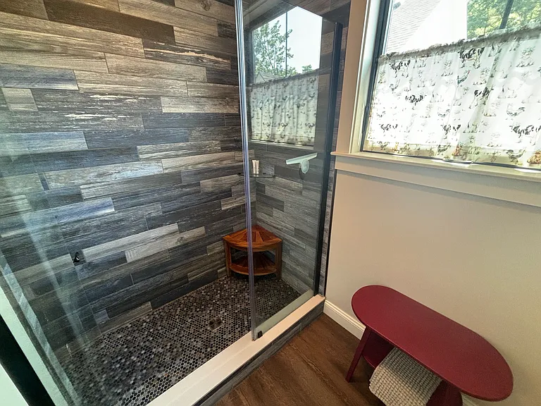 Walk in Tiled Shower