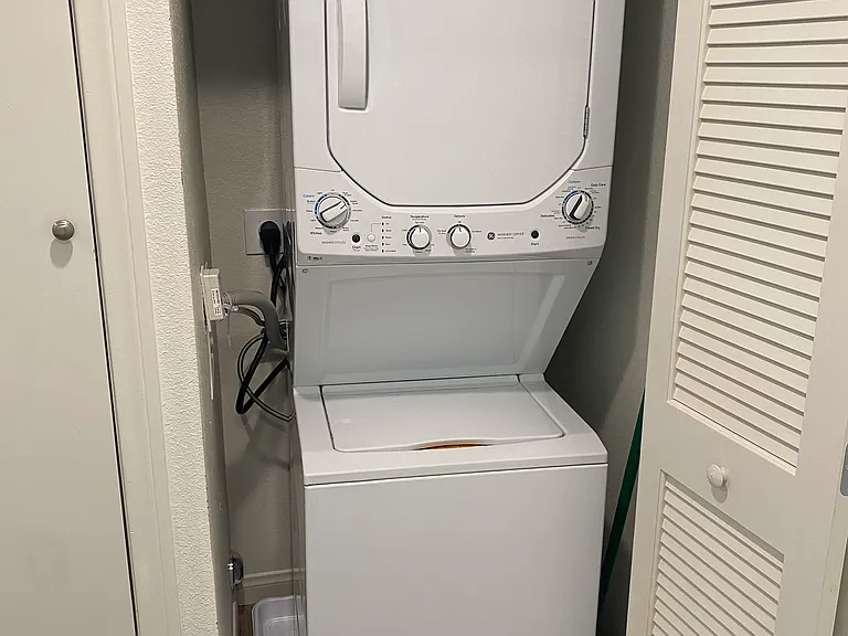 In unit washer/dryer