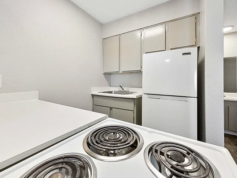 Experience the ease of cooking in this well-designed, contemporary kitchen space.