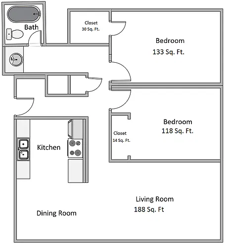 Floor plan 2505 Monterey