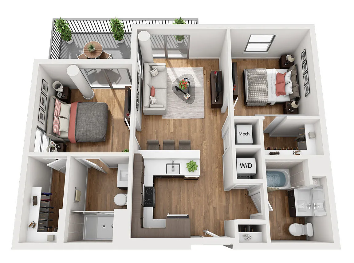 Floor plan B1b