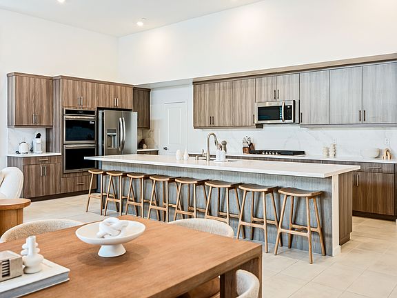 Kitchen with space for everyone to pull up a stool.