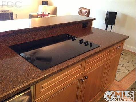 Built in counter cook top,