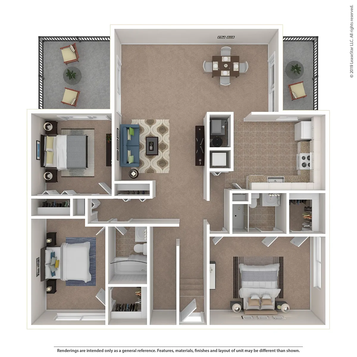 Floor plan 3x2 - Redwood