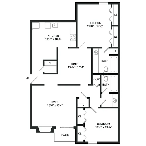 Floor plan B10- Income Restrictions Apply