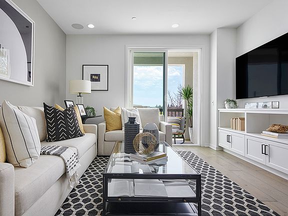 Claret At Canvas Plan 1 Model Home Great Room