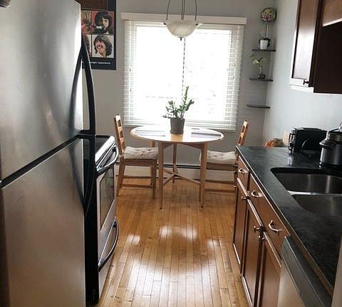 kitchen and dining area