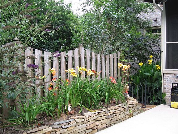 1 of several Raised Stacked Stone Flower Bed