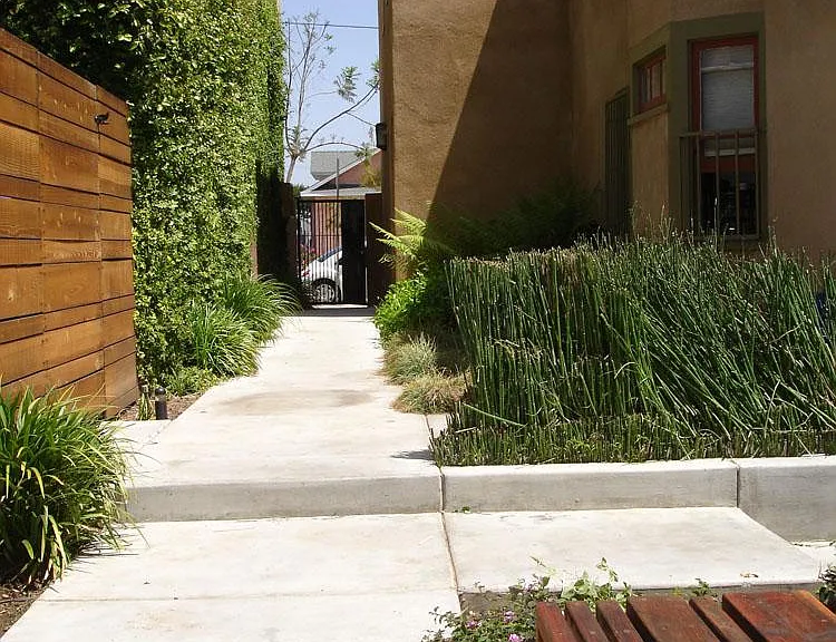 gated entry to yard and unit