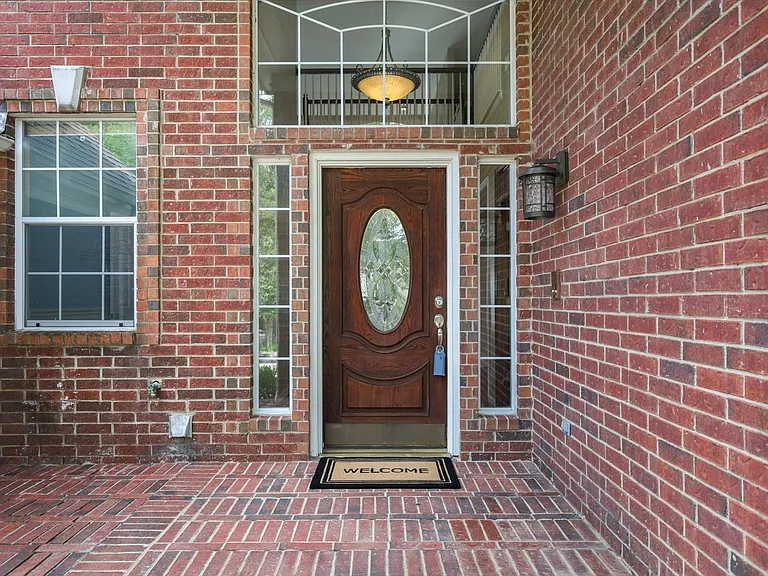 Bricked front porch