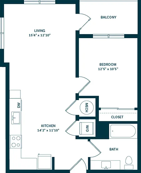Explore your future home with a stylish open living concept and private balcony. Explore your future home with a stylish open living concept and private balcony.