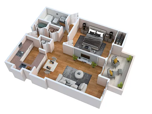 Floor plan One Bedroom