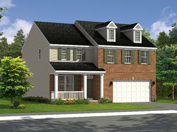 Bristol single family rendering elevation 6 at Westphalia Town Center