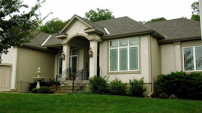 Inviting front entrance