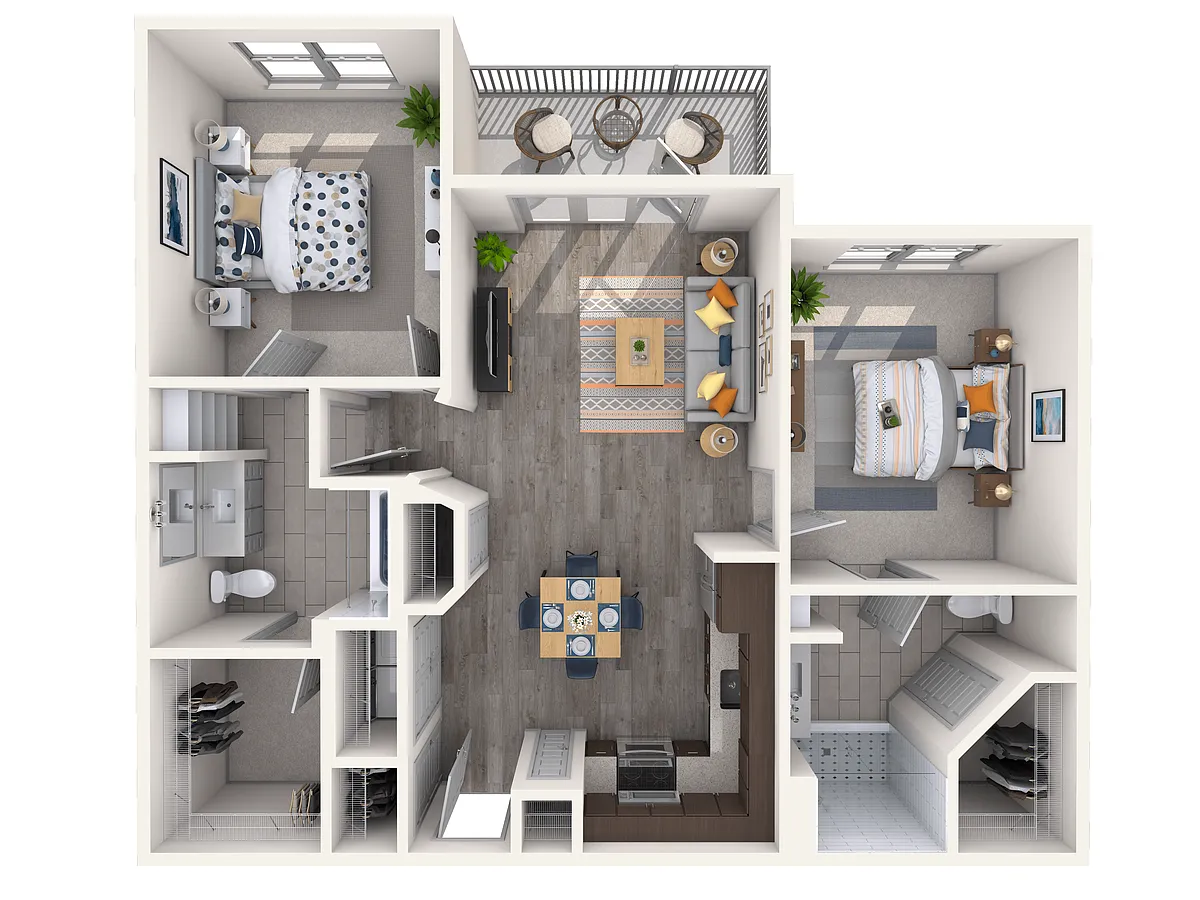 Floor plan Herringbone