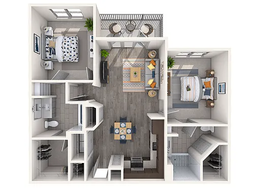 Floor plan Herringbone