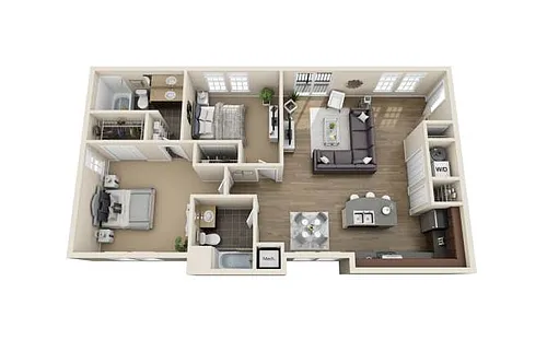 Floor plan Whaley