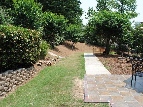 bacjyard and patio