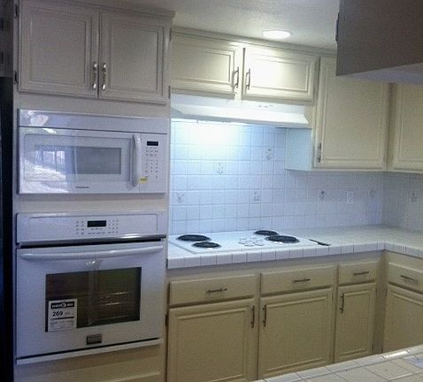 Kitchen stove, oven and counter