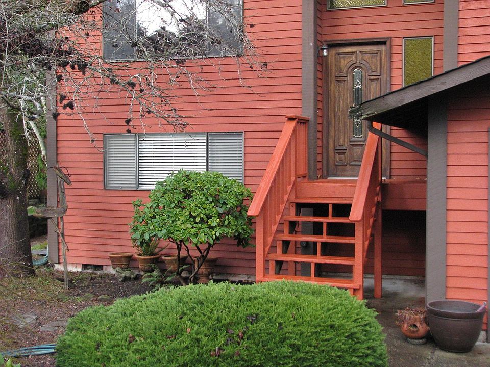 Split level with a 2 car garage on a quiet street.