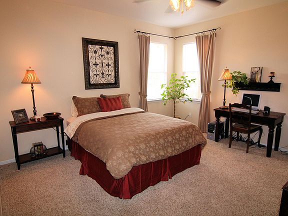 Private master suite in back of home