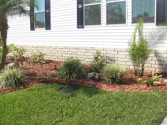 landscaped yard