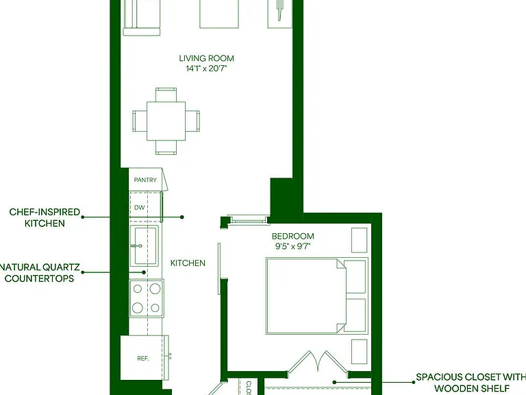 A2 floor plan The Iris