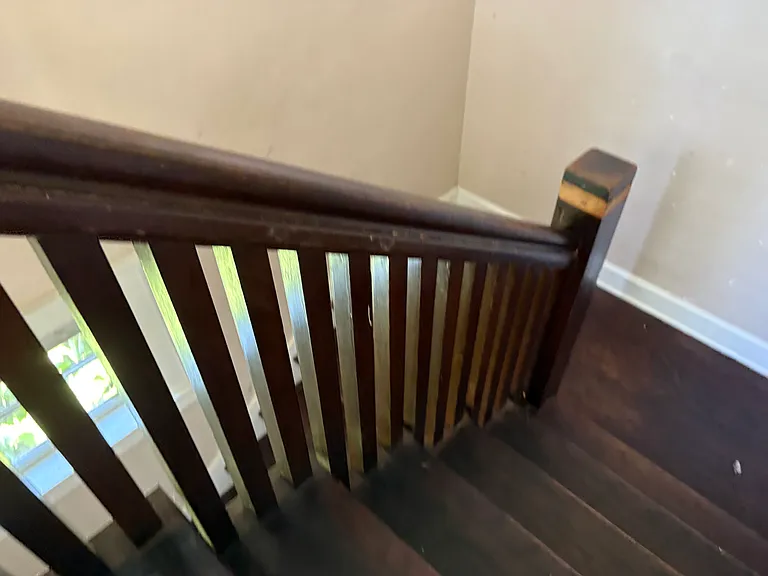 Stairs up to apartment.