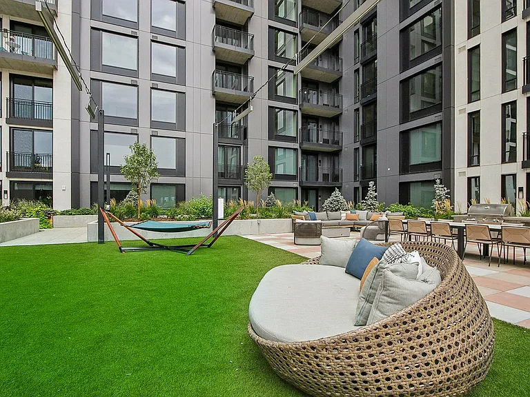 Catch up, stretch out, or simply be_this courtyard has the room for it all.