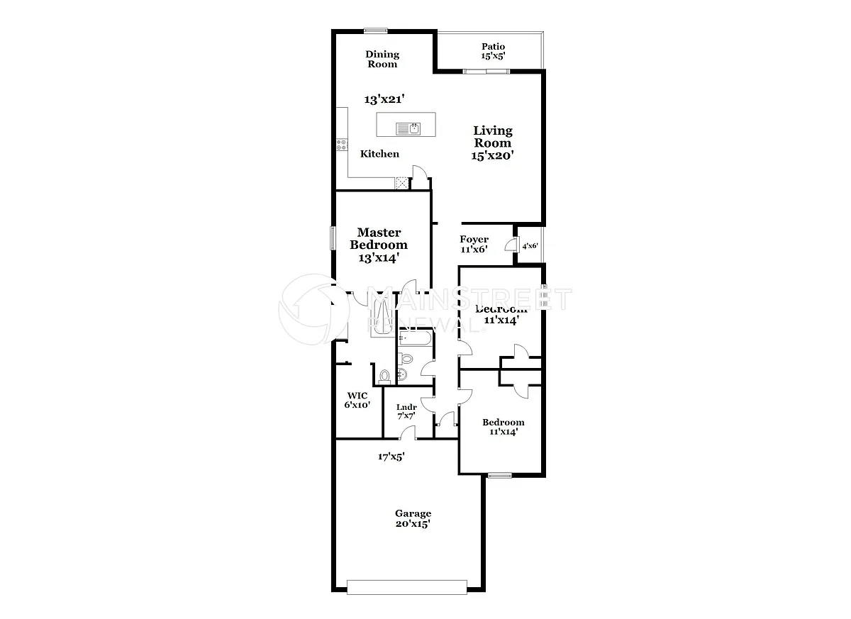 Floor Plan - 2423 Caspian Dr