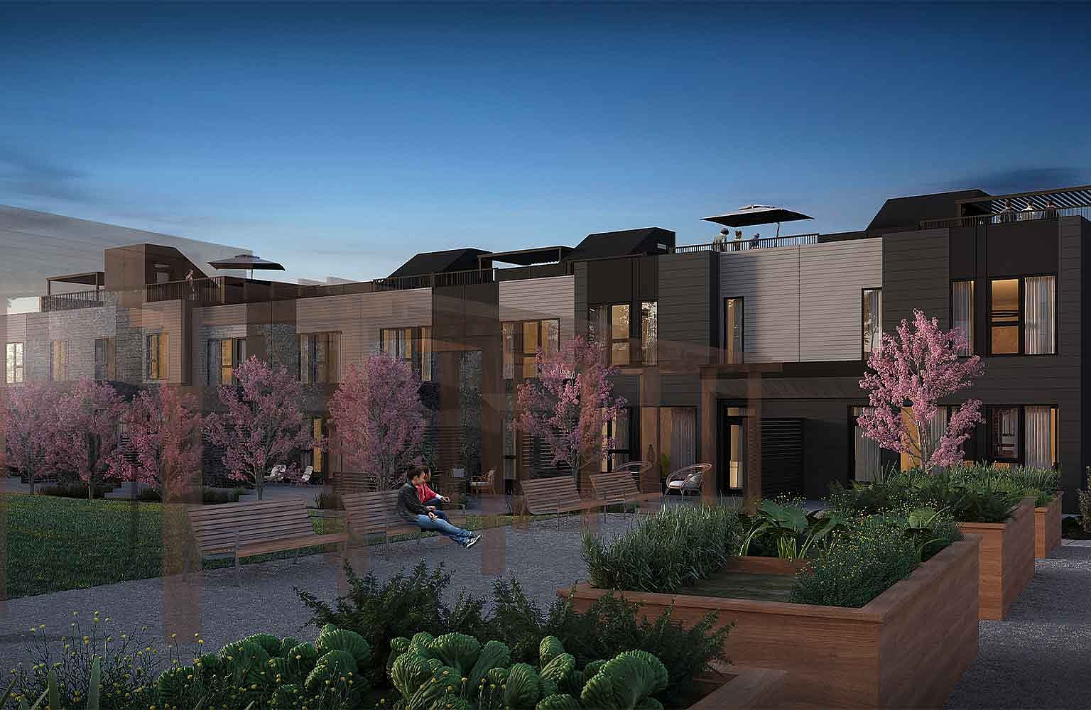 Rouge with Rooftop Plan, Townhomes Collection in Crown Park