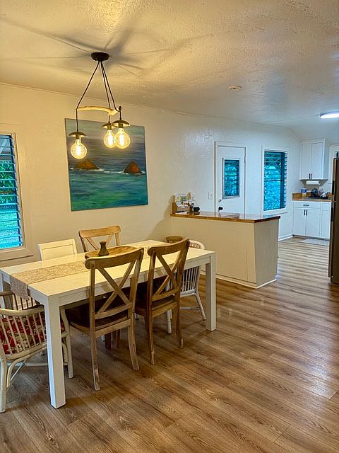 The interior of the home comes fully furnished and decorated for easy move-in